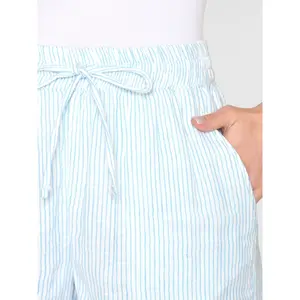 Women's shorts KnowledgeCotton Apparel Posey Stripe GOTS/Vegan image-4