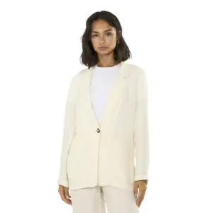 Women's Linen Blend Blazer KnowledgeCotton Apparel image-1