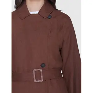 Women's coat KnowledgeCotton Apparel Linen GOTS/Vegan image-4