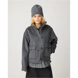 Kurze Wolljacke Damen KnowledgeCotton Apparel image-1