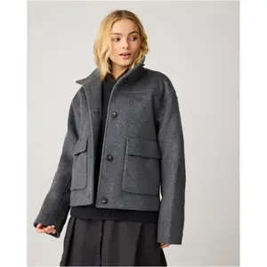 Kurze Wolljacke Damen KnowledgeCotton Apparel image-4