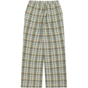 Women's Trousers KnowledgeCotton Apparel Posey Check Seersucker GOTS/Vegan image-1