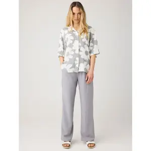 Bukser til kvinder KnowledgeCotton Apparel Posey Linen-mix image-2