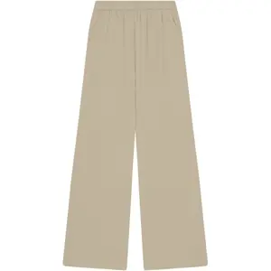 Wide Seersucker Trousers Women KnowledgeCotton Apparel Posey image-0