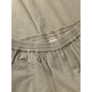 Wide Seersucker Trousers Women KnowledgeCotton Apparel Posey image-2