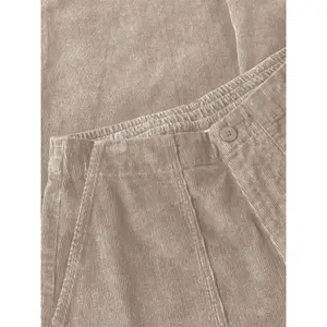 Velvet Chino Trousers Women KnowledgeCotton Apparel image-2