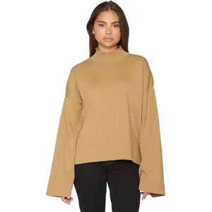 High Neck Cotton Top Women KnowledgeCotton Apparel image-1