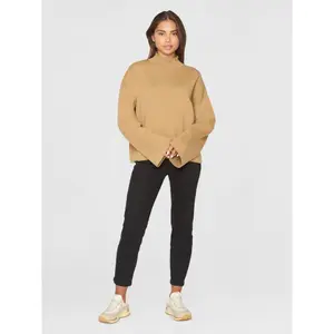High Neck Cotton Top Women KnowledgeCotton Apparel image-3