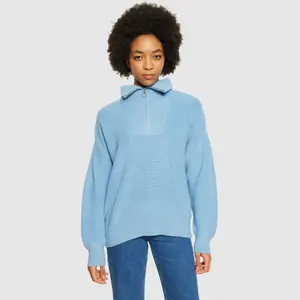Women's Merino 1/2 Zip Pullover KnowledgeCotton Apparel RWS image-1