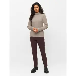 Women's turtleneck sweater KnowledgeCotton Apparel Mouline OCS/Vegan image-1