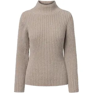 Women's turtleneck sweater KnowledgeCotton Apparel Mouline OCS/Vegan image-0