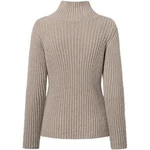 Women's turtleneck sweater KnowledgeCotton Apparel Mouline OCS/Vegan image-3