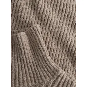 Women's turtleneck sweater KnowledgeCotton Apparel Mouline OCS/Vegan image-5