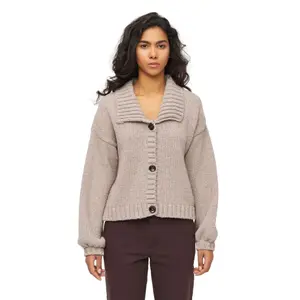 Women's cardigan KnowledgeCotton Apparel Mouline OCS/Vegan image-1