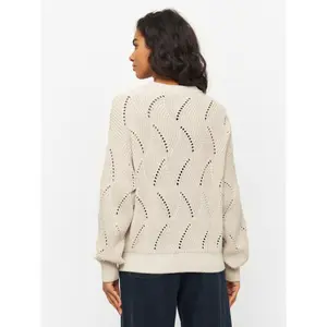 Women's Cotton Cable Sweater KnowledgeCotton Apparel image-4