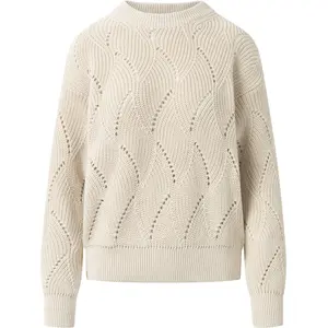 Women's Cotton Cable Sweater KnowledgeCotton Apparel image-0
