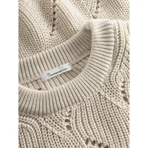 Women's Cotton Cable Sweater KnowledgeCotton Apparel image-5