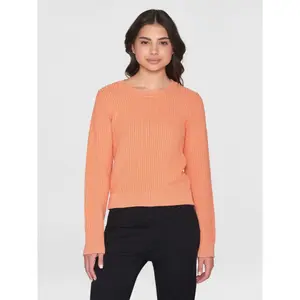 Women's round neck sweater KnowledgeCotton Apparel Knitted OCS/Vegan image-1