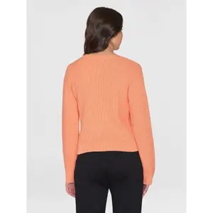 Women's round neck sweater KnowledgeCotton Apparel Knitted OCS/Vegan image-3