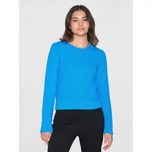 Women's round neck sweater KnowledgeCotton Apparel Knitted OCS/Vegan image-2
