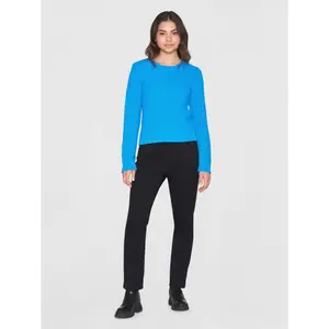 Women's round neck sweater KnowledgeCotton Apparel Knitted OCS/Vegan image-3