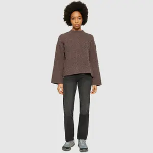 Women's Lambswool Sweater KnowledgeCotton Apparel RWS image-3