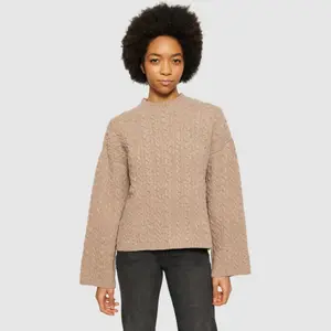 Women's Lambswool Sweater KnowledgeCotton Apparel RWS image-1