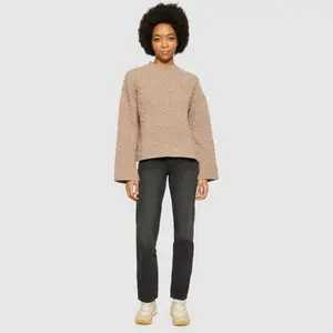 Women's Lambswool Sweater KnowledgeCotton Apparel RWS image-3