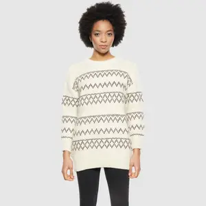 Wool Blend Pullover Women KnowledgeCotton Apparel image-1