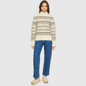 Women's turtleneck sweater KnowledgeCotton Apparel image-2