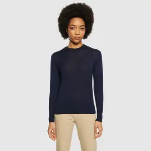 Merino Roll Neck Sweater Women KnowledgeCotton Apparel image-1