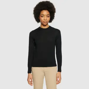 Merino Roll Neck Sweater Women KnowledgeCotton Apparel image-1