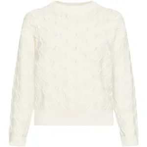 Women's Cotton Cable Sweater KnowledgeCotton Apparel GOTS/Vegan image-0