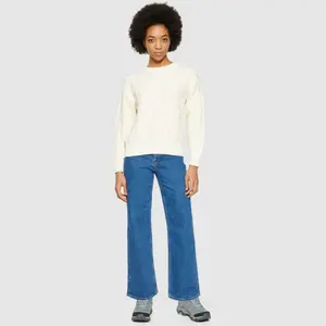 Women's Cotton Cable Sweater KnowledgeCotton Apparel GOTS/Vegan image-3