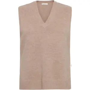 Sleeveless V-Neck Jumper Women KnowledgeCotton Apparel image-0