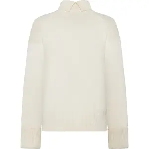 Women's round neck sweater KnowledgeCotton Apparel Regenerative Organic Certified image-1