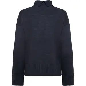 Women's round neck sweater KnowledgeCotton Apparel Regenerative Organic Certified image-1