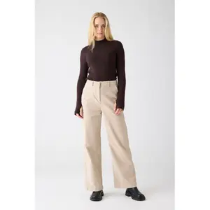 Women's Ribbed Long Sleeve T-Shirt KnowledgeCotton Apparel image-1
