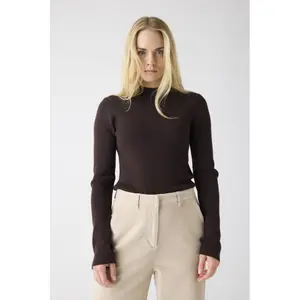Women's Ribbed Long Sleeve T-Shirt KnowledgeCotton Apparel image-3