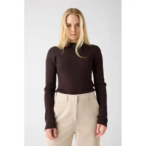 Women's Ribbed Long Sleeve T-Shirt KnowledgeCotton Apparel image-4