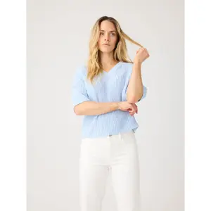Women's V-neck sweater KnowledgeCotton Apparel image-2