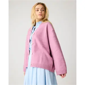 Cardigan aus Boucle-Wolle Damen KnowledgeCotton Apparel image-2