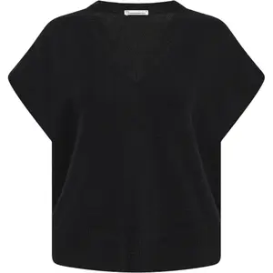 Women's short sleeve cardigan KnowledgeCotton Apparel Lambswool image-0