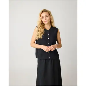 Dámský bezrukávový cardigan KnowledgeCotton Apparel image-3