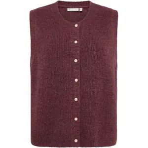 Ärmellose Damenstrickjacke KnowledgeCotton Apparel