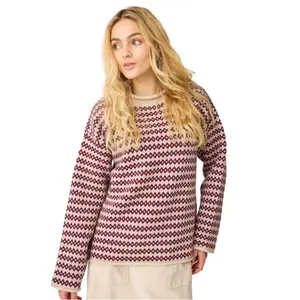Pulovr s ohrnutými lemy dámský KnowledgeCotton Apparel