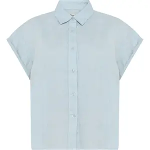 Aster Linen Reversible Blouse Women KnowledgeCotton Apparel image-0