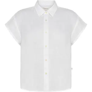 Chemisier aster met revers lin vrouw KnowledgeCotton Apparel