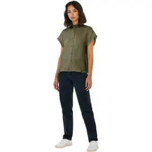 Chemisier aster met revers lin vrouw KnowledgeCotton Apparel image-2