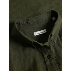 Chemisier aster met revers lin vrouw KnowledgeCotton Apparel image-5